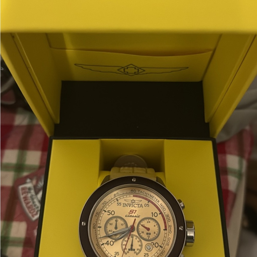 Invicta S1 Rally Trackmaster Ivory Chronograph Watch